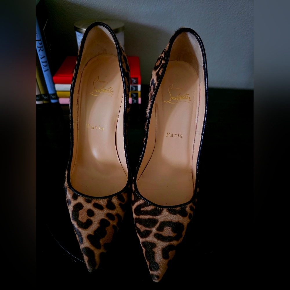 Christian Louboutin Jaguar Print Heel 120 Pumps